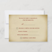 Elegant RSVP-responskaarten  lebscroller RSVP Kaartje (Achterkant)