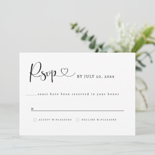 Elegant RSVP - St Augustine Save The Date (Staand voorkant)