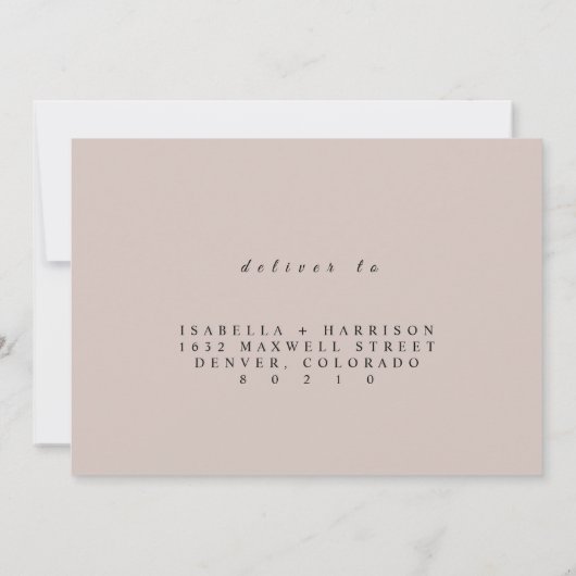 Elegant RSVP - St Augustine Save The Date (Achterkant)