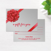 Élégant ruban rouge avec emballage cadeau Bow (Bureau)