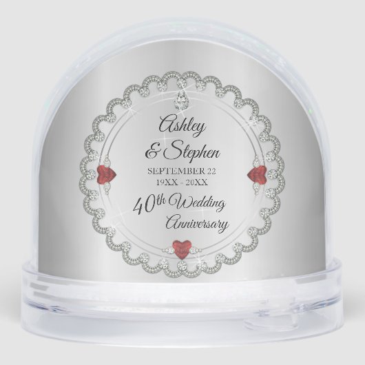 Elegant Ruby | Diamonds 40th Wedding Anniversary (Arrière)