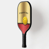Elegant Ruby en Gold Design personaliseren Pickleball Paddle (Links)