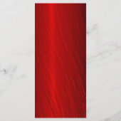 Elégant Ruby Red Four Course Menu Mariage (Dos)