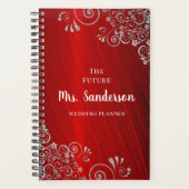 Elegant Ruby Red Wedding Planner (Voorkant)