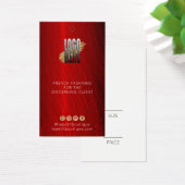 Élégant Ruby Rouge Vêtements Prix tag avec logo (Bureau)