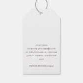 Elegant Rust Abstract Bruin Oranje Leafy Foliage Cadeaulabel (Achterkant)