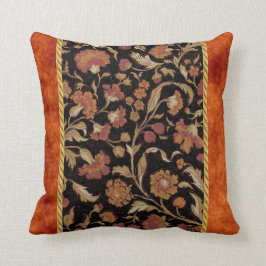 Elegant Rust Colored Floral Pattern Kussen