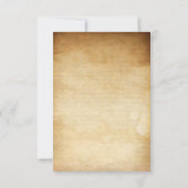 Elegant Rustic Black Floral RSVP Kaartje (Achterkant)