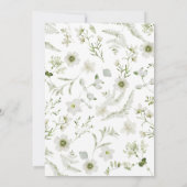 Elegant Rustic Boho Greenery Wedding Invitation Kaart (Achterkant)