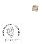 Elegant Rustic Custom Boerderij Name | Informatie- Rubberstempel (Gestempeld)