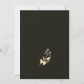 Elegant Rustic Dried Floral Autumn Wedding Kaart (Achterkant)