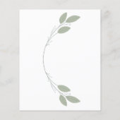 Elegant Rustic Eucalyptus Wedding Invitations Flyer (Achterkant)