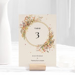 Elégant Rustic Fall Beige Mariage Numéro de table<br><div class="desc">Cette élégante Mariage de tableau rouge-beige de automne est composée d'une palette de base neutre intemporelle de beige et d'or avec des ornements colorés délicatement muets de branches dorées et de jolis floraux d'automne avec des feuilles en rouge, cuivre, rose poussiéreux, orange brûlé, terre cuite, et la couleur d'automne complète...</div>