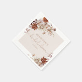 Elegant rustic fall bruiloft servetten (Hoek)