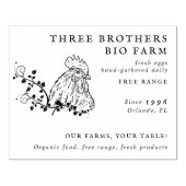 Elegant Rustic Family Farmhead  Eierkarton Rubberstempel (Afrduk)