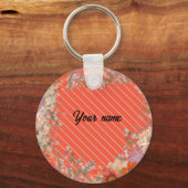 Elegant rustic floral kitchen sleutelhanger (Voorkant)