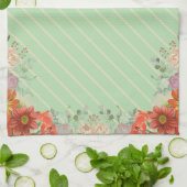 Elegant rustic floral kitchen theedoek (Gevouwen)