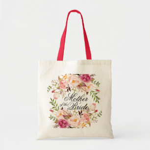 Elegant Rustic Floral Moeder van de Bride Tote Bag