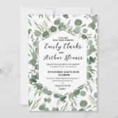 Elegant Rustic Forest Boho Wedding Invitation Kaart (Voorkant)