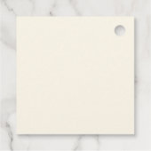 Elegant Rustic Green Floral Custom Wedding Bedankjes Labels (Achterkant)