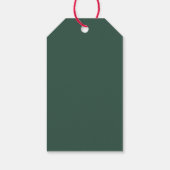 Elegant Rustic Greenery Merry Christmas  Cadeaulabel (Achterkant)