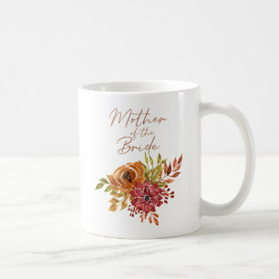 Elegant Rustic Herfst Floral Moeder van de Bride C Koffiemok