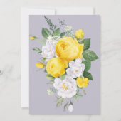 Elegant Rustic licht Geel Baby shower Kaart (Achterkant)