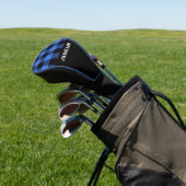 Elegant Rustic Masculine Black Blue Buffalo Golfheadcover (Insitu)