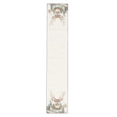 Elegant Rustic Noel Christmas Table Runner Medium Tafelloper (Voorkant)