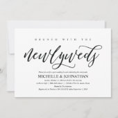 Elégant Rustic Post Mariage Brunch Invitation Card (Devant)