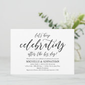 Elégant Rustic Post Mariage Brunch Invitation Card (Debout devant)