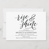 Elégant Rustic Post Mariage Brunch Invitation Card (Devant)