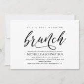 Elégant Rustic Post Mariage Brunch Invitation Card (Devant)