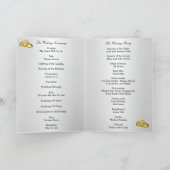 Elegant Rustic Rode Rozen Programma Kaart (Binnen)