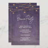 Elegant Rustic Tea Light Bunco Kaart (Voorkant / Achterkant)