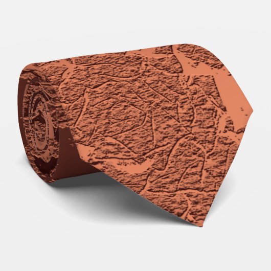 Elegant Rustic Terracotta Fall Wedding Stropdas (Opgerold)