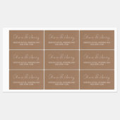 Elegant Rustic Waterproof Return Address Labs Labels (Vel)