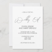 Elegant Rustic Waterverf Floral Wedding Kaart (Voorkant)