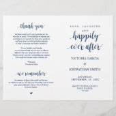 Elegant Rustic Wedding Ceremony Foldable Programs (Voorkant)