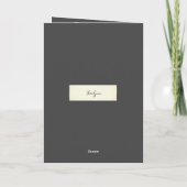 Elegant Rustic Wedding Programma (Achterkant)