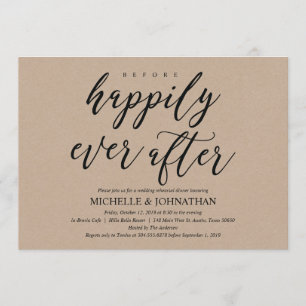 Elegant Rustic Wedding Rehearsal Dinner Invites Kaart