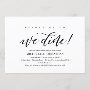 Elegant Rustic Wedding Rehearsal Dinner Invites Kaart