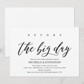 Elegant Rustic Wedding Rehearsal Dinner Invites Kaart (Voorkant / Achterkant)