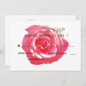Elegant Rustic Wedding RSVP Kaart (Voorkant / Achterkant)