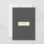 Elegant Rustic Wedding RSVP Kaartje (Achterkant)