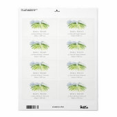 Elegant Rustic Winery Vineyard Mountain Adres Etiket (Full Sheet)