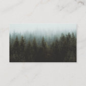 Elegant Rustic Winter Forest Save the Date Card Informatiekaartje (Achterkant)