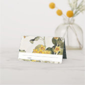 Elegant Rustic Yellow Daffodil Floral Wedding (Achterkant)