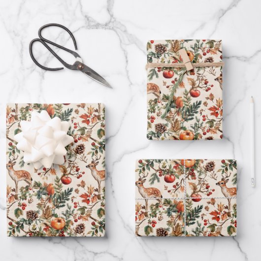 Elegant rustiek  bos inpakpapier vel (Voorkant)