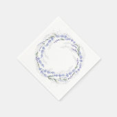 Elegant rustiek lavendel krans papier servet (Hoek)